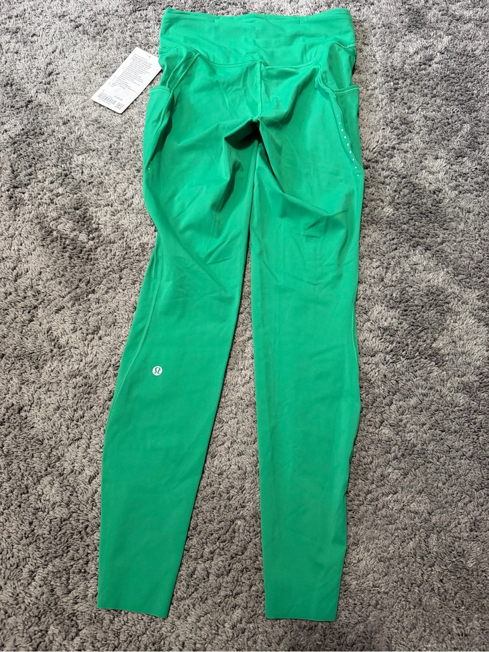 lululemon athletica Bright Green High-Rise Leggings with Side Pockets